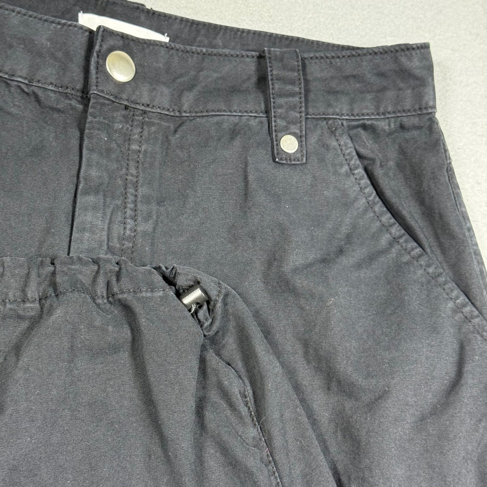 Topshop Black Cargo Pants High Waisted Utility Joggers Multi Pocket Womens US 8